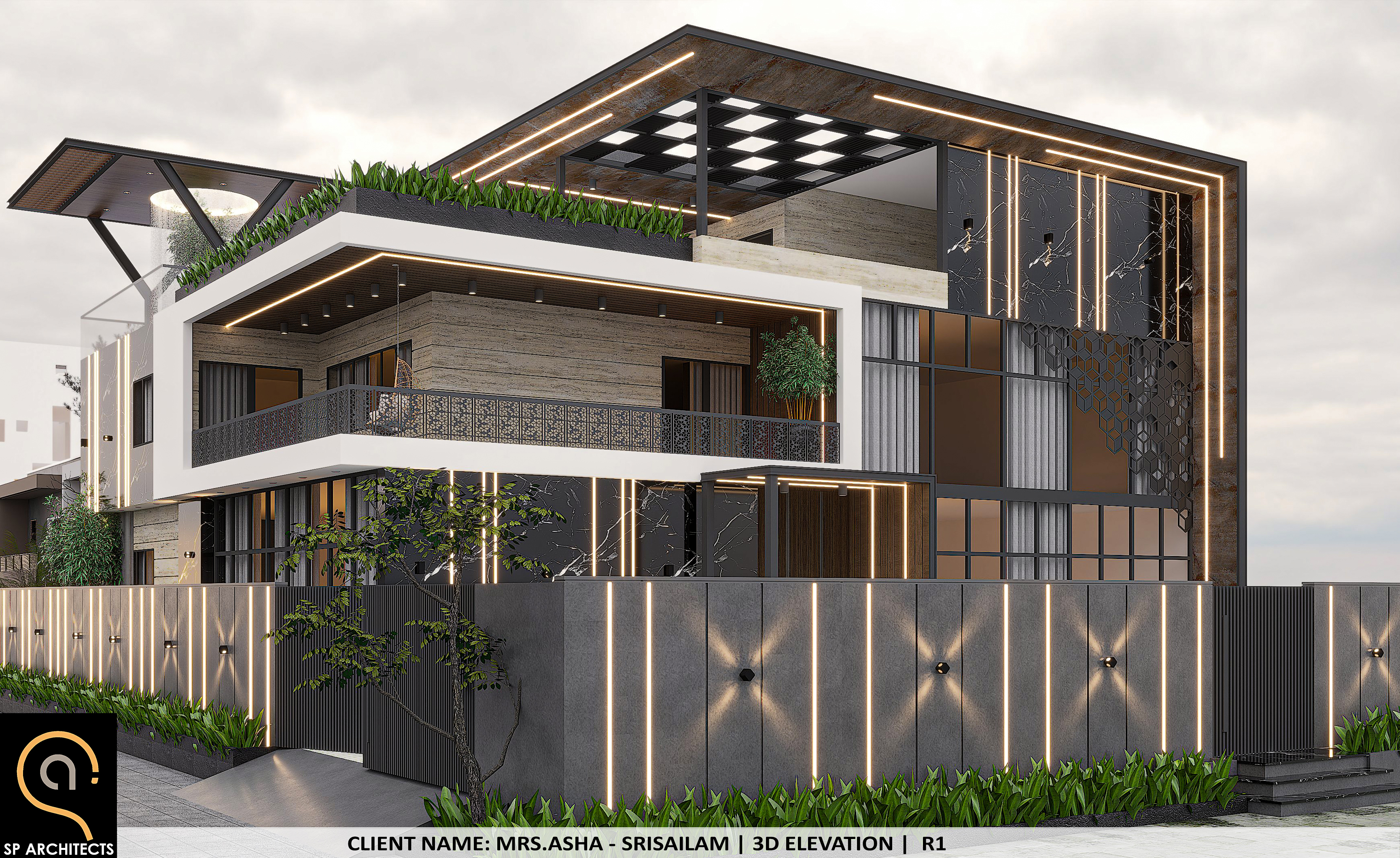 Manoj Kumar Singh Residence architectural drawing